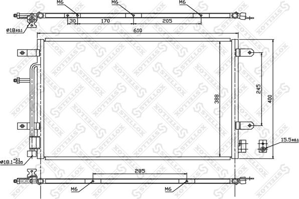 Stellox 10-45179-SX - Конденсатор, кондиціонер autozip.com.ua