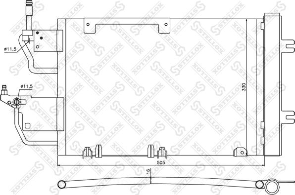Stellox 10-45173-SX - Конденсатор, кондиціонер autozip.com.ua