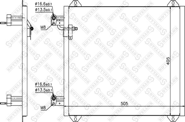 Stellox 10-45396-SX - Конденсатор, кондиціонер autozip.com.ua