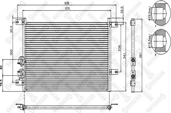 Stellox 10-45390-SX - Конденсатор, кондиціонер autozip.com.ua