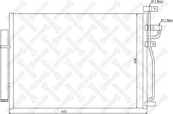 Stellox 10-45380-SX - Конденсатор, кондиціонер autozip.com.ua