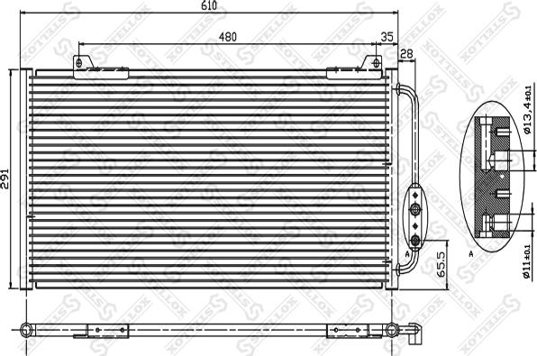 Stellox 10-45332-SX - Конденсатор, кондиціонер autozip.com.ua