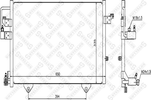 Stellox 10-45205-SX - Конденсатор, кондиціонер autozip.com.ua