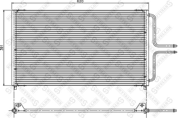 Stellox 10-45200-SX - Конденсатор, кондиціонер autozip.com.ua