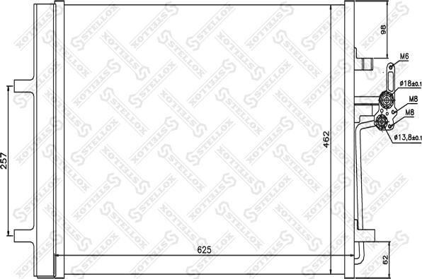 Stellox 10-45207-SX - Конденсатор, кондиціонер autozip.com.ua