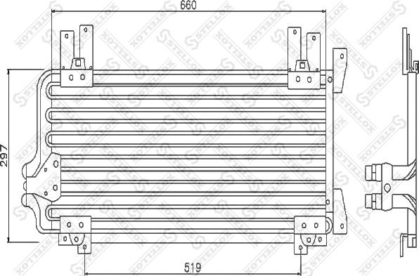 Stellox 10-45238-SX - Конденсатор, кондиціонер autozip.com.ua