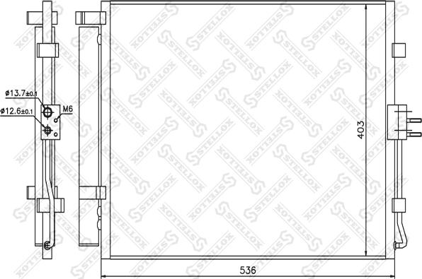 Stellox 10-45709-SX - Конденсатор, кондиціонер autozip.com.ua