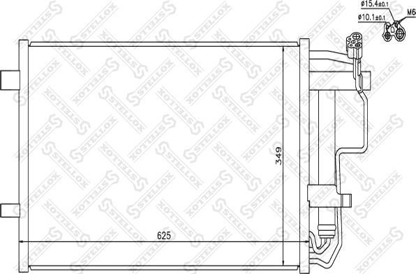 Stellox 10-45710-SX - Конденсатор, кондиціонер autozip.com.ua