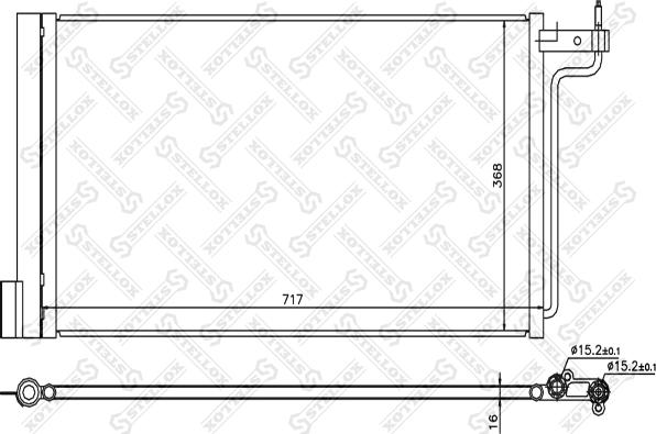 Stellox 10-45739-SX - Конденсатор, кондиціонер autozip.com.ua