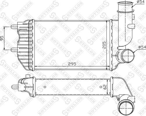 Stellox 10-40080-SX - Интеркулер autozip.com.ua