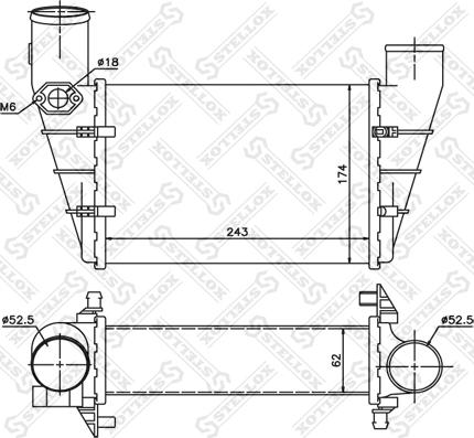 Stellox 10-40081-SX - Интеркулер autozip.com.ua