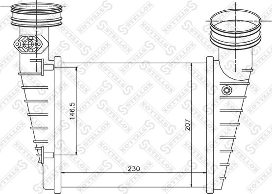 Stellox 10-40157-SX - Інтеркулер autozip.com.ua