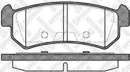 Stellox 1059 000-SX - Гальмівні колодки, дискові гальма autozip.com.ua