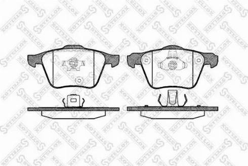 Stellox 1054 000L-SX - Гальмівні колодки, дискові гальма autozip.com.ua