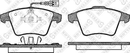 Stellox 1056 011L-SX - Гальмівні колодки, дискові гальма autozip.com.ua