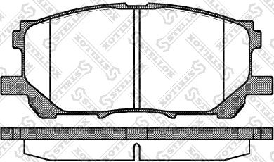 Stellox 1050 000B-SX - Гальмівні колодки, дискові гальма autozip.com.ua