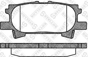 Stellox 1051 000-SX - Гальмівні колодки, дискові гальма autozip.com.ua