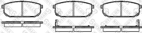 Stellox 1053 002B-SX - Гальмівні колодки, дискові гальма autozip.com.ua