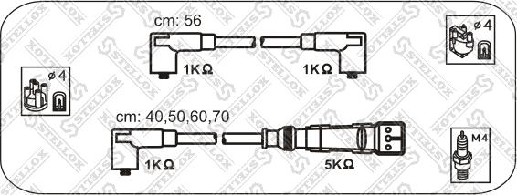 Stellox 10-39054-SX - Комплект проводів запалювання autozip.com.ua