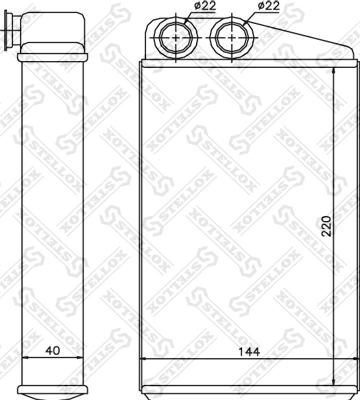 Stellox 10-35097-SX - Теплообмінник, опалення салону autozip.com.ua