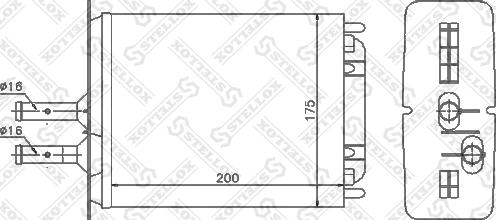 Stellox 10-35053-SX - Теплообмінник, опалення салону autozip.com.ua