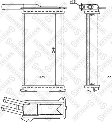 Stellox 10-35009-SX - Теплообмінник, опалення салону autozip.com.ua