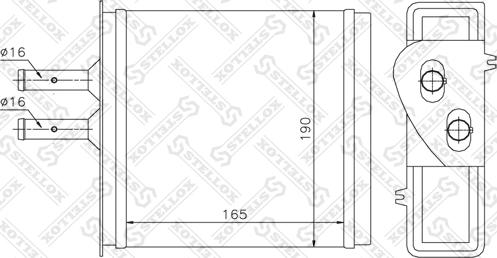 Stellox 10-35007-SX - Теплообмінник, опалення салону autozip.com.ua