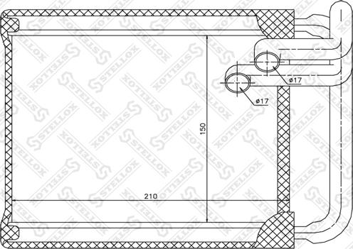 Stellox 10-35147-SX - Теплообмінник, опалення салону autozip.com.ua