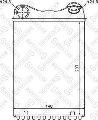 Stellox 10-35165-SX - Теплообмінник, опалення салону autozip.com.ua