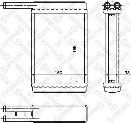 Stellox 10-35168-SX - Теплообмінник, опалення салону autozip.com.ua