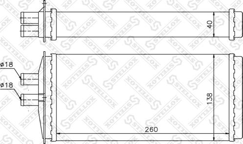 Stellox 10-35109-SX - Теплообмінник, опалення салону autozip.com.ua