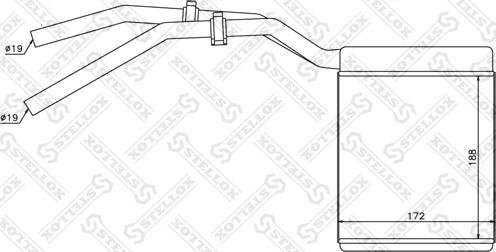 Stellox 10-35137-SX - Теплообмінник, опалення салону autozip.com.ua