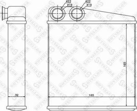 Stellox 10-35173-SX - Теплообмінник, опалення салону autozip.com.ua