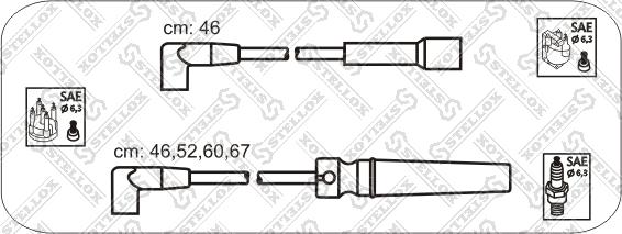 Stellox 10-30043-SX - Комплект проводів запалювання autozip.com.ua