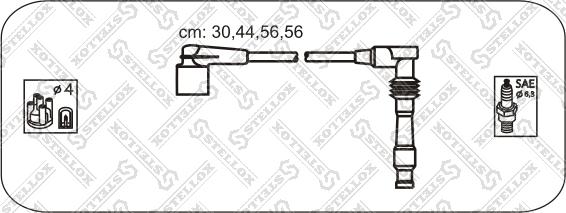 Stellox 10-38449-SX - Комплект проводів запалювання autozip.com.ua