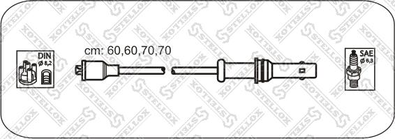 Stellox 10-38447-SX - Комплект проводів запалювання autozip.com.ua