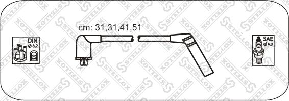 Stellox 10-38403-SX - Комплект проводів запалювання autozip.com.ua