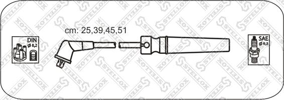 Stellox 10-38570-SX - Комплект проводів запалювання autozip.com.ua