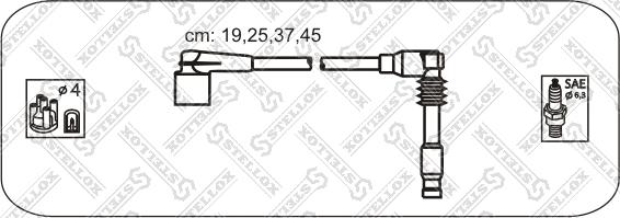 Stellox 10-38571-SX - Комплект проводів запалювання autozip.com.ua