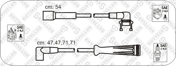 Stellox 10-38016-SX - Комплект проводів запалювання autozip.com.ua