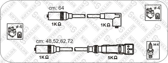 Stellox 10-38083-SX - Комплект проводів запалювання autozip.com.ua