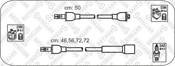 Stellox 10-38105-SX - Комплект проводів запалювання autozip.com.ua
