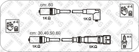 Stellox 10-38337-SX - Комплект проводів запалювання autozip.com.ua