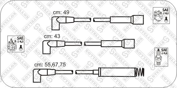Stellox 10-32311-SX - Комплект проводів запалювання autozip.com.ua