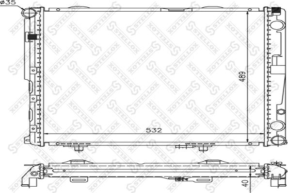 Stellox 10-25905-SX - Радіатор, охолодження двигуна autozip.com.ua