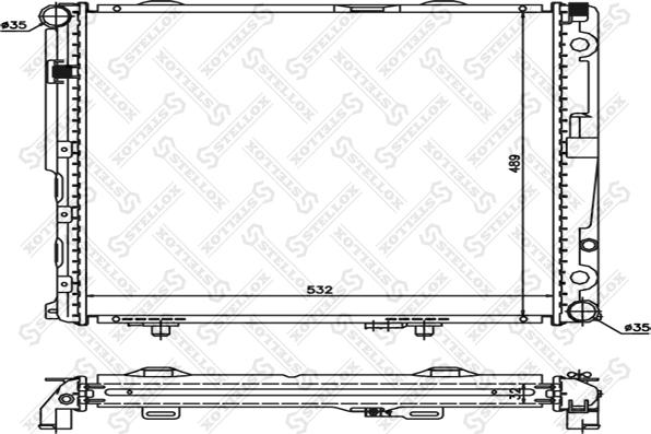 Stellox 10-25901-SX - Радіатор, охолодження двигуна autozip.com.ua