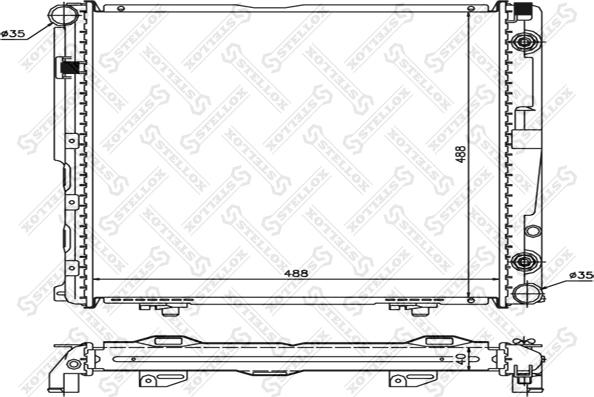 Stellox 10-25918-SX - Радіатор, охолодження двигуна autozip.com.ua