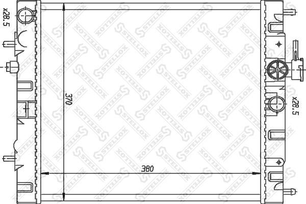 Stellox 10-25984-SX - Радіатор, охолодження двигуна autozip.com.ua