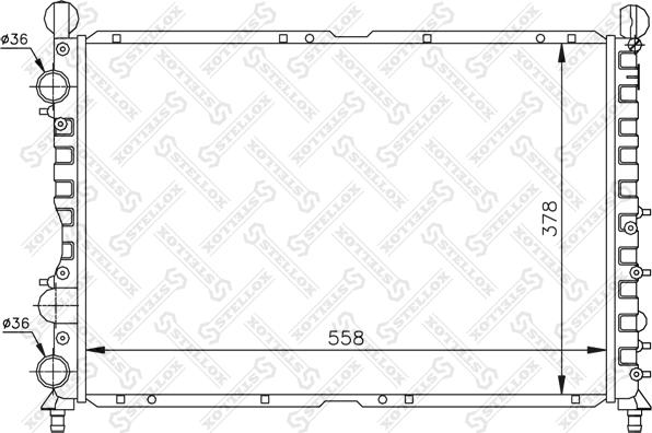 Stellox 10-25486-SX - Радіатор, охолодження двигуна autozip.com.ua