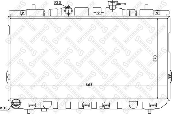 Stellox 10-25472-SX - Радіатор, охолодження двигуна autozip.com.ua